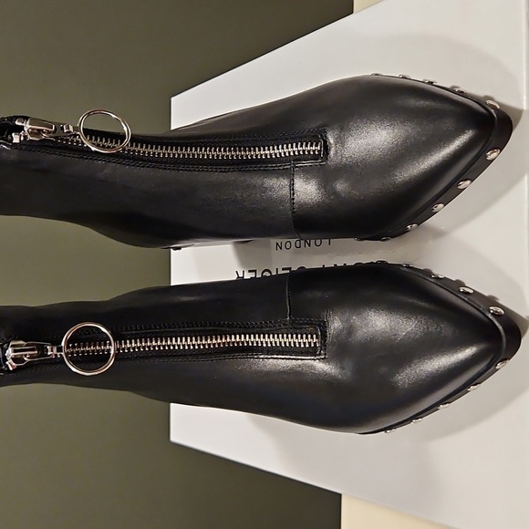 KURT GEIGER LONDON STUDDED BOOTIES - Picture 2 of 6